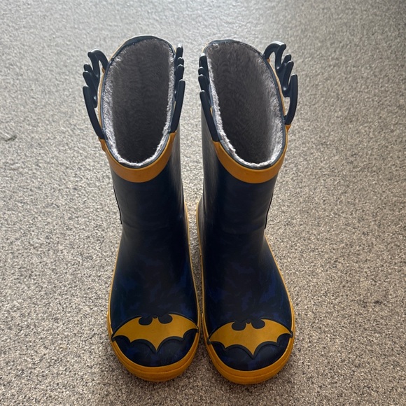 Kids Blue and Yellow Rain Boots - Picture 1 of 7